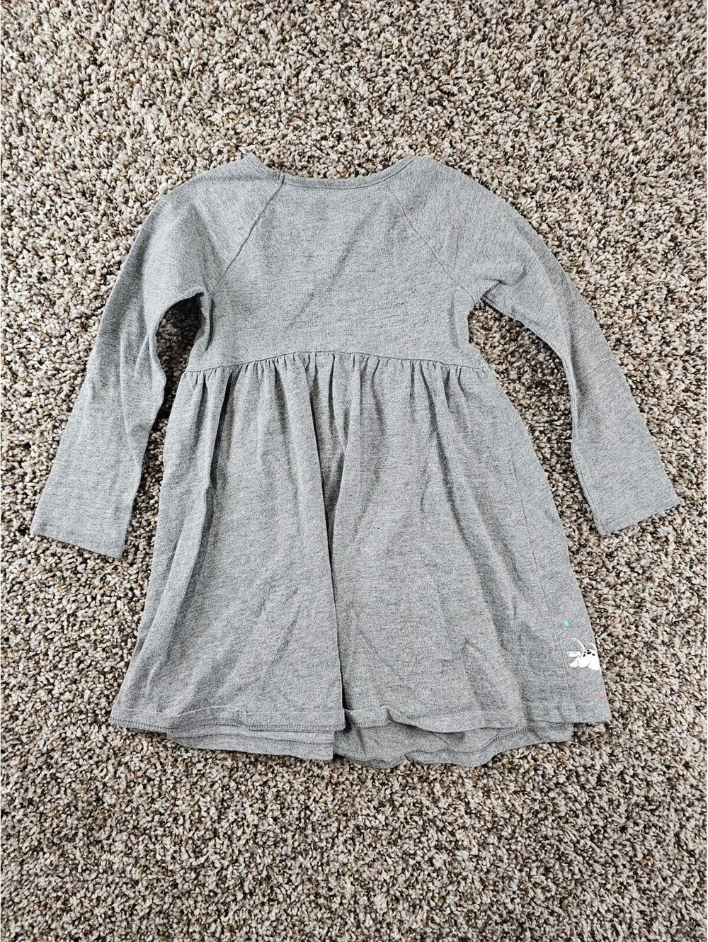 Disney 101 Dalmatians gray long-sleeve Knee Length Dress Toddler Girls Sz 4T